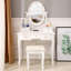 Ensemble de coiffeuse et tabouret de maquillage, miroir de coiffeuse avec lumières et ensemble de table, petite table de coiffeuse pour chambre à coucher