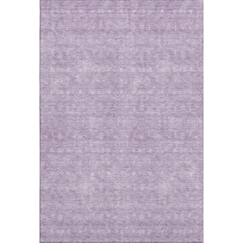 Premium Machine Washable Prisco Lavender Rug, Rectangle 3' x 5'
