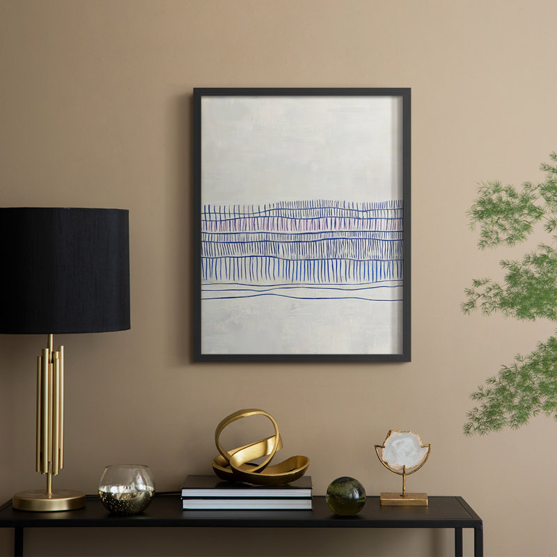 Abstract CDLXXX Framed Print - Ready To Hang - Made in USA, 10" H x 8" W, Black