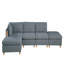 Canapé d'angle rembourré en tissu Dorris-793112340