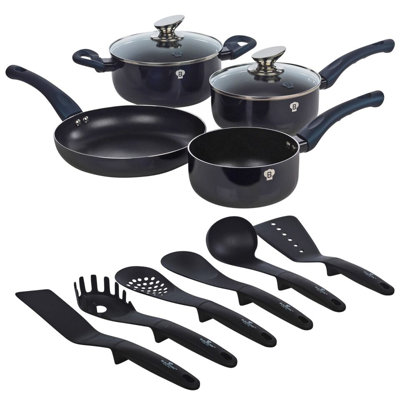 12 - Piece Non-Stick Pressed Aluminium Cookware Set