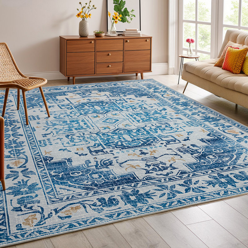 Tapis de salon rectangulaire Ciarah, Rectangle 4 pi x 6 pi