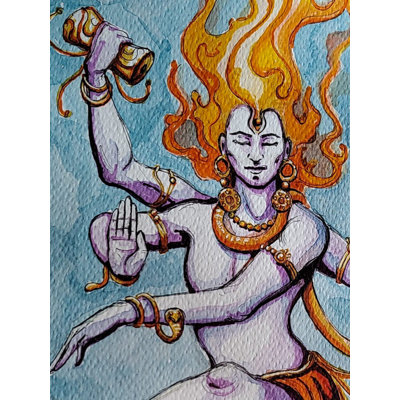 Shiva Chidambaram | Watercolor On Paper | By Prasad P Mahale