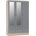 Grey Gloss/Light Oak Effect Veneer