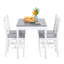 Louise 4 - Person Pine Solid Wood Dining Set-876122890-876122891