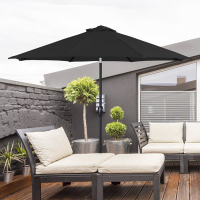 Parasols de table 9 pi avec parasol de marché pour la terrasse, auvent, balcon, piscine
