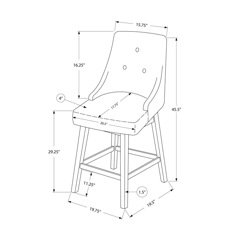 Bar Stool (No Including  Table)