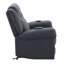 Fauteuil inclinable électrique en microfibre Domana