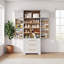 Armoire de cuisine de 78,2 po de hauteur avec 8 tablettes et 3 tiroirs, rangement réglable-129059923