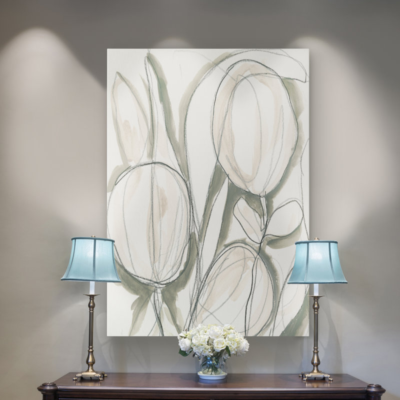 « neutral tropical i »-impression sur toile, H 32 po x l 24 po x P 1 po, Toile tendue
