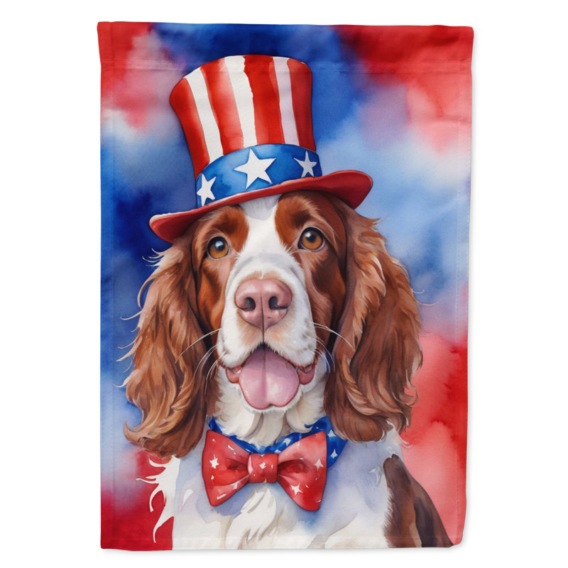 Drapeau patriotique du jardin américain, Épagneul Springer gallois