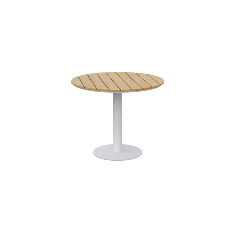 Bordeaux Dining Table - Alpine Weatherwood Top, White