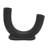 Tiarrah Vases Stoneware Ceramic Sculptural Arch Tube Form Modern Single Decorative Accent Vase Contemporary Curved Ceramic Stoneware Vessel for Floral Display Abstract U-Shape Statement Vase Decor-613785285