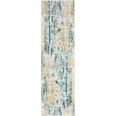 Riccio Abstract Beige Area Rug