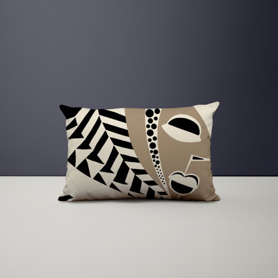 Ikom Polyester/Polyester Blend Lumbar Rectangular Indoor/Outdoor Pillow Cover & Insert