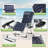 Reinforced Zero Gravity Chair With Cushion & Side Tray Folding Outdoor Lounger 330 Lbs Capacity Adjustable Headrest-167790902