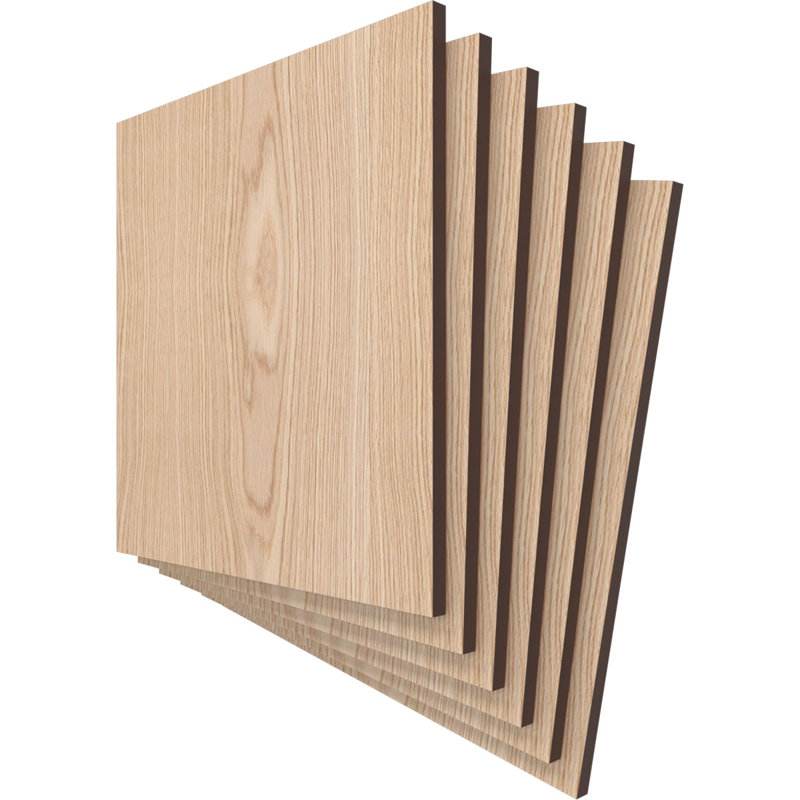 Planches en bois, Chêne, H 11,75 po x l 11,75 po x P 0,38 po