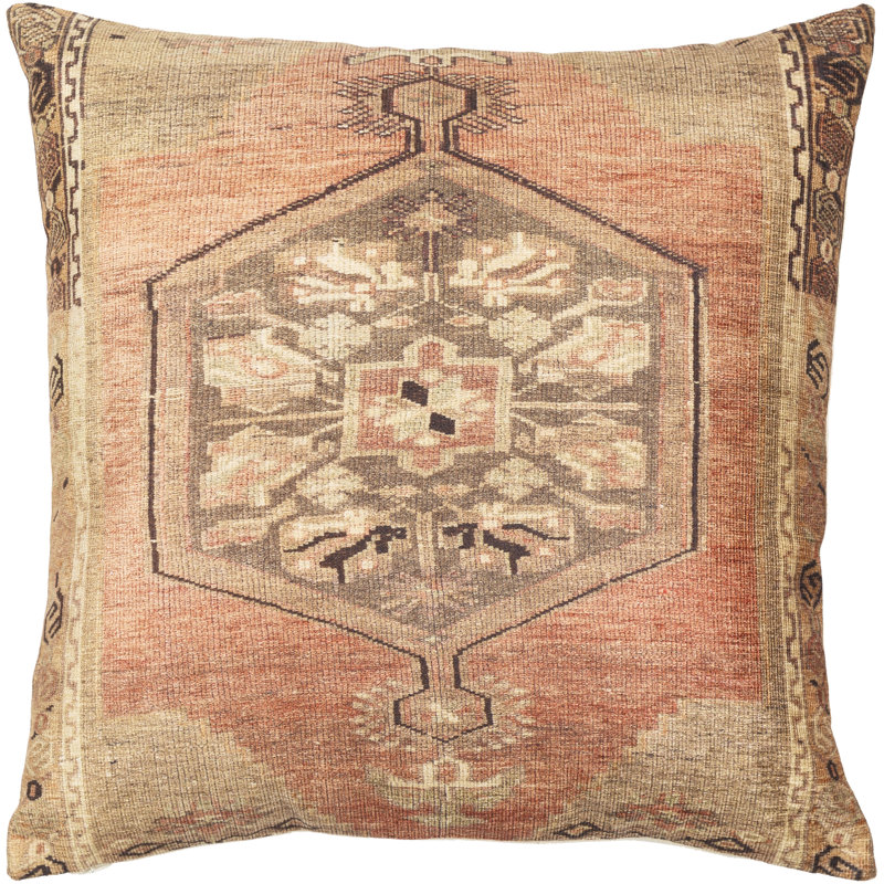 Javed Damask Throw Pillow, Polyester/Polyfill