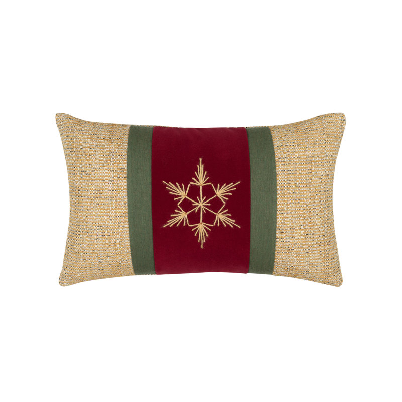 Tradition Rectancle Performance Pillow Cover & Insert, Gold/Red/Green Striped