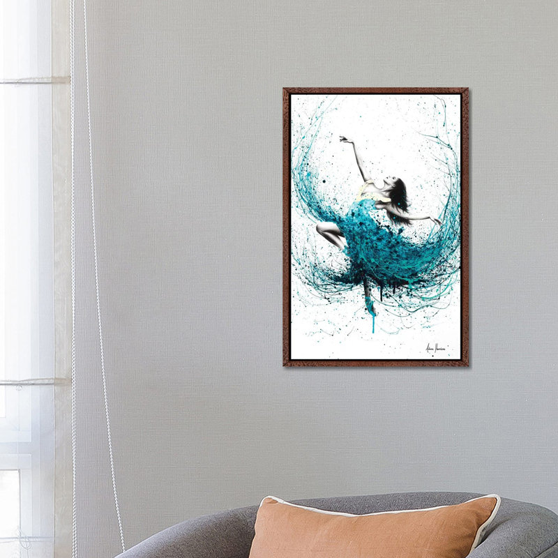 Print on Canvas, 152.5cm H x 101.5cm W x 3.81cm D, Brown Floater Framed