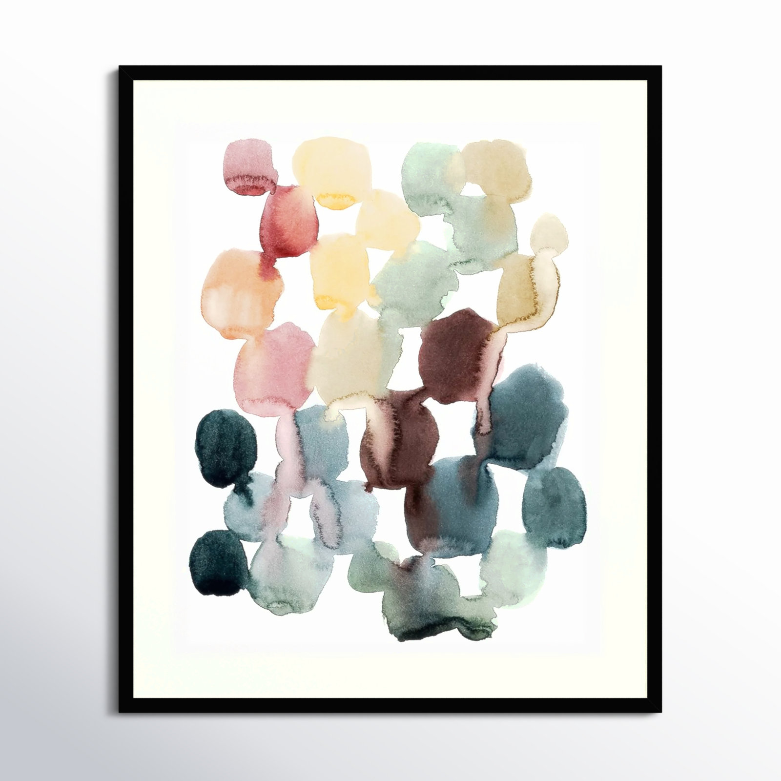 Desert Stones II by Grace Popp, Black Framed Paper, 41" H x 33" W
