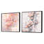 Contemporary Cherry Blossom Bold Stripes - Ensemble de 2 carrés de fleurs de cerisier-1959480792-1959480793