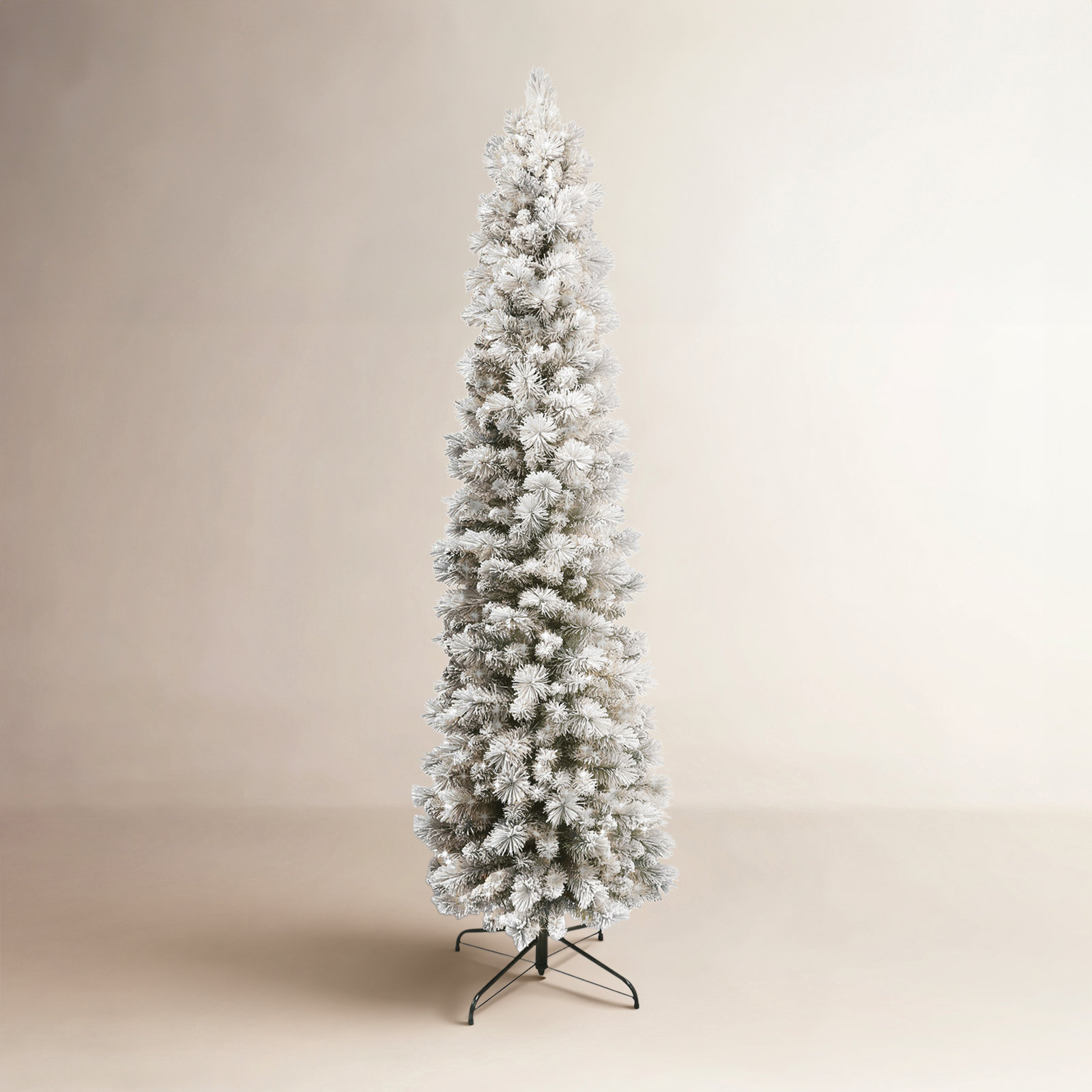 Lighted Artificial Pine Christmas Tree, 7.5' H