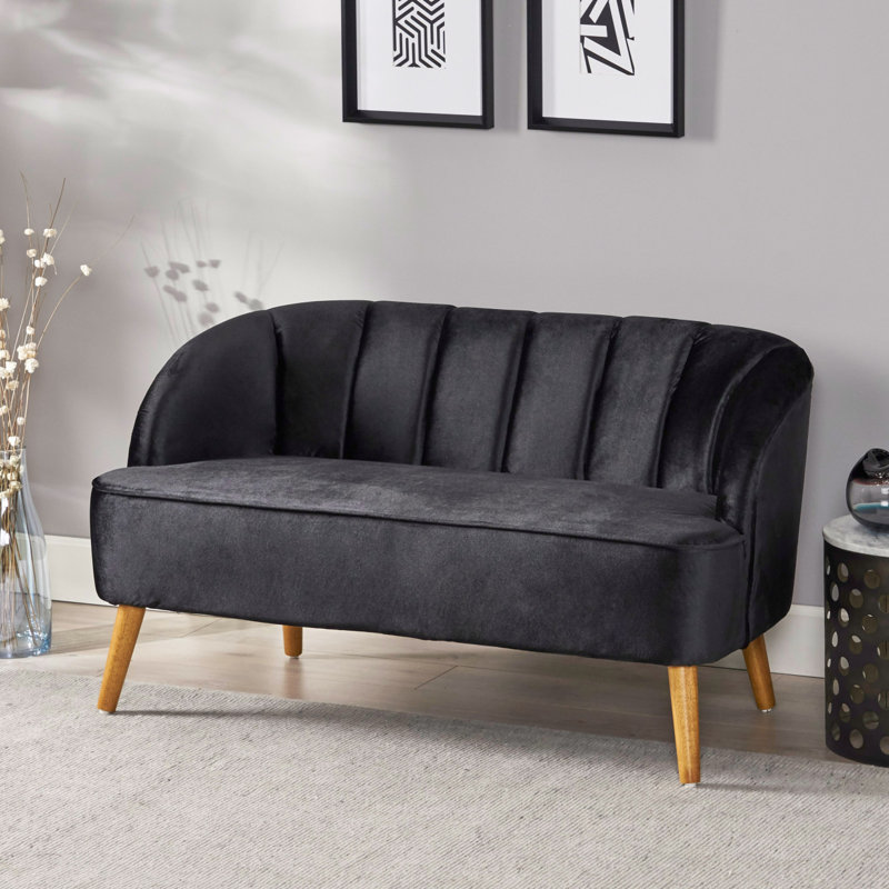 Canapé moderne LOVESEAT, Noir
