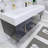 Glasgow 59 " W Wall Mounted Wall Mounted Single Double Vanity Bathroom Vanity With Acrylic Top-1193808167-1080732482