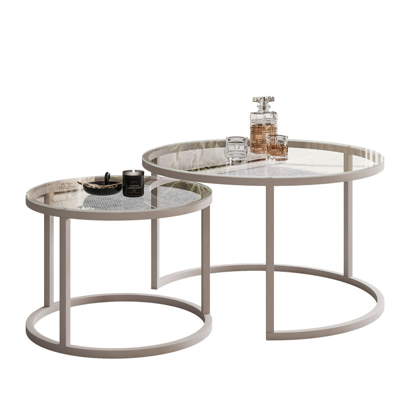 Cordey Coffee Table, Glass tabletop