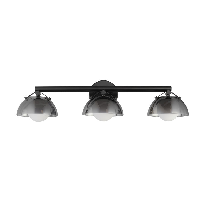 Domain 3 - Light Vanity Light, Black, Smoke