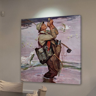 " The Fish Are Jumping " by Mead Schaeffer Painting Print