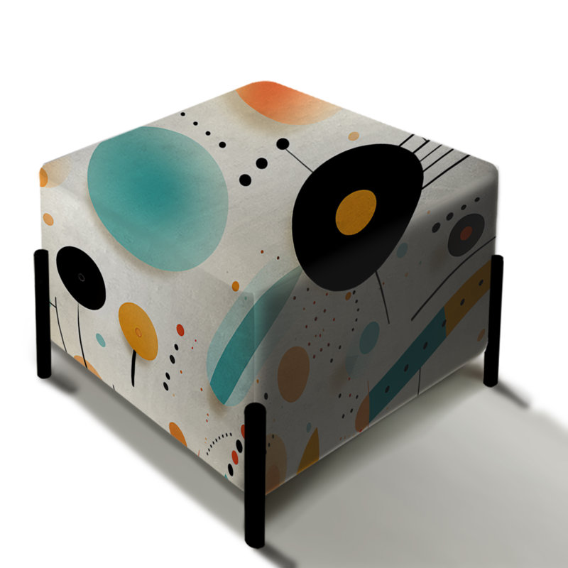 Sphère bleue rétro avec motif géométrique Melody Spheres