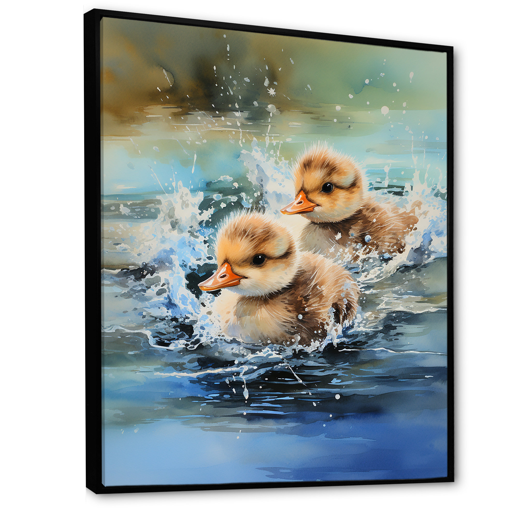 August Grove® Playful Paddler Ducklings Duck Animal Wall Art Wayfair August Grove® Playful Paddler Ducklings Duck Animal Wall Art Wayfair