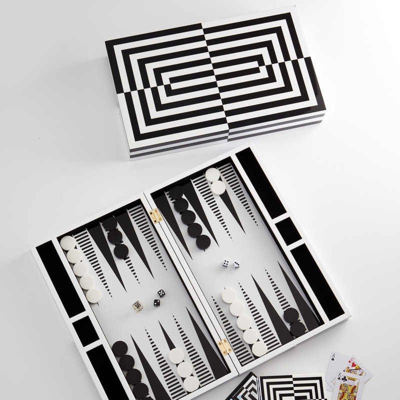 Op Art Jonathan Adler Backgammon
