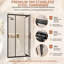 Porte de douche pivotante encastrée encastrée 40 à 42 po x H 76 po-132834923