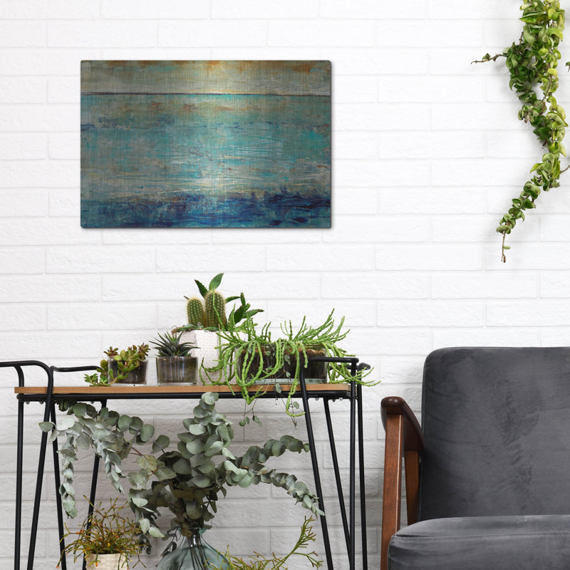 Ivy Bronx «Placid Water II» par Tim O'Toole, art mural en métal, H 12 po x l 16 po