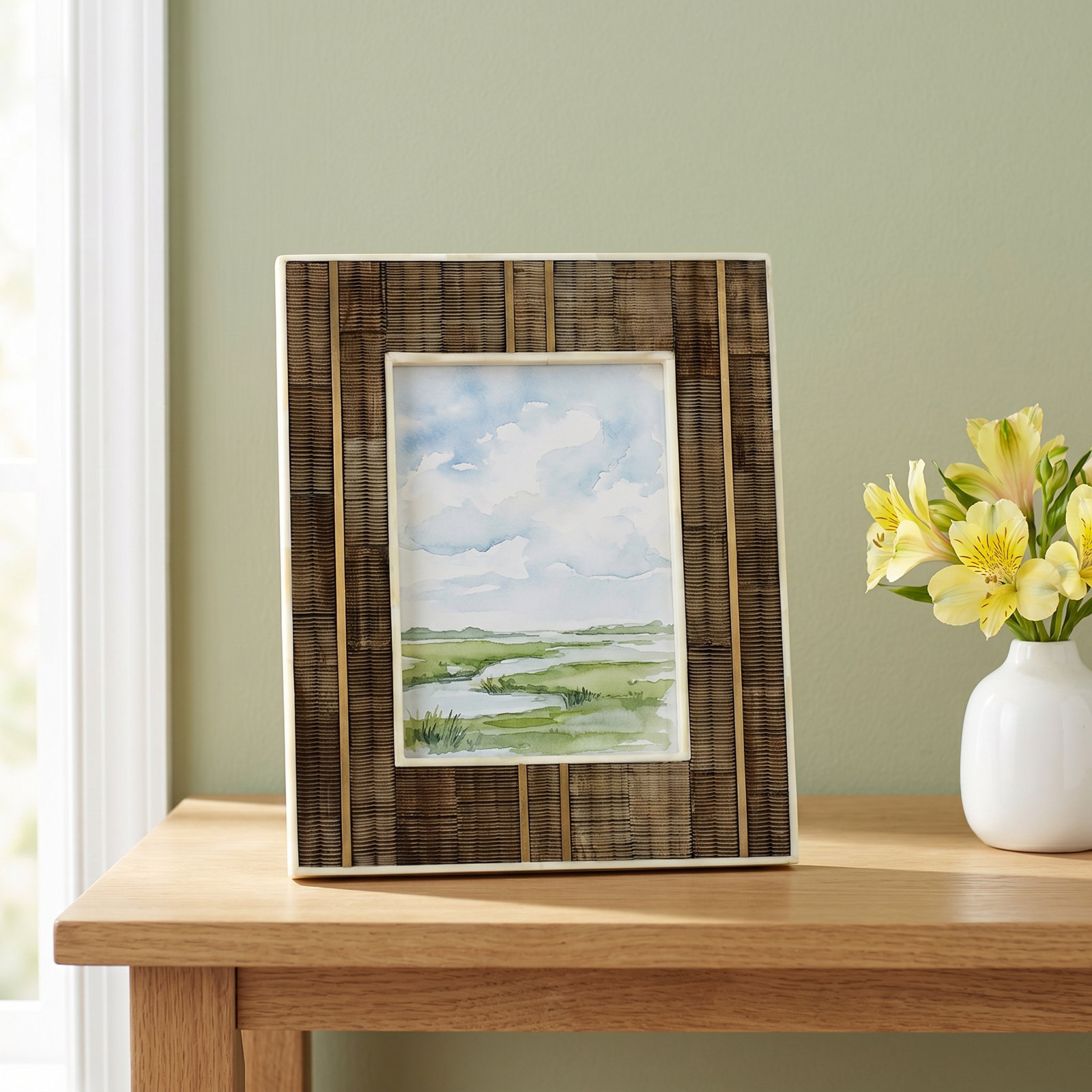 Brown Bone Matte Picture Frame