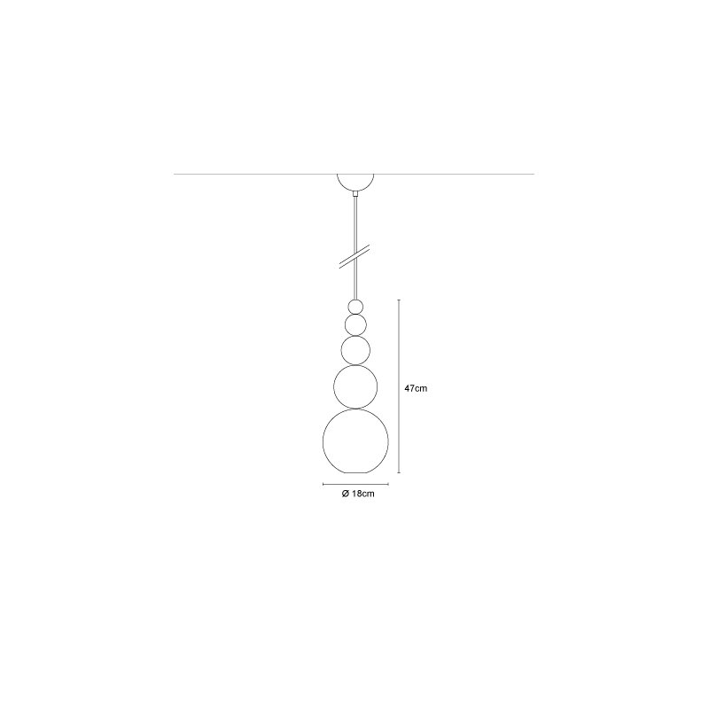 Bubble 1 - Light Pendant, White