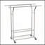 Portant à vêtements réglable avec 2 tringles de suspension, 2 tablettes de rangement et une capacité de charge de 264 lb pour des espaces de vie organisés