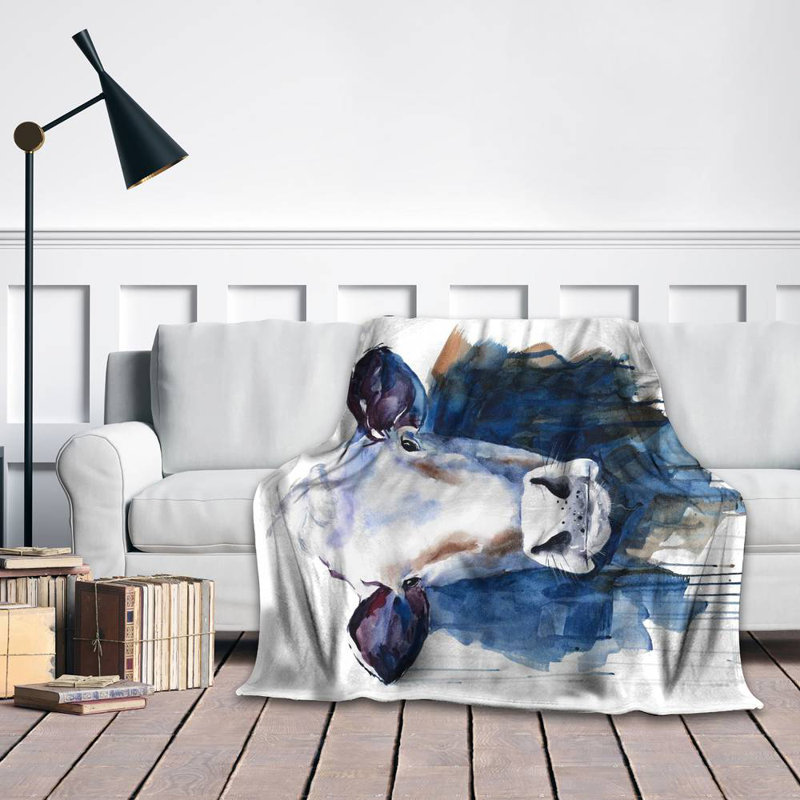Hand Woven Blanket, Blue