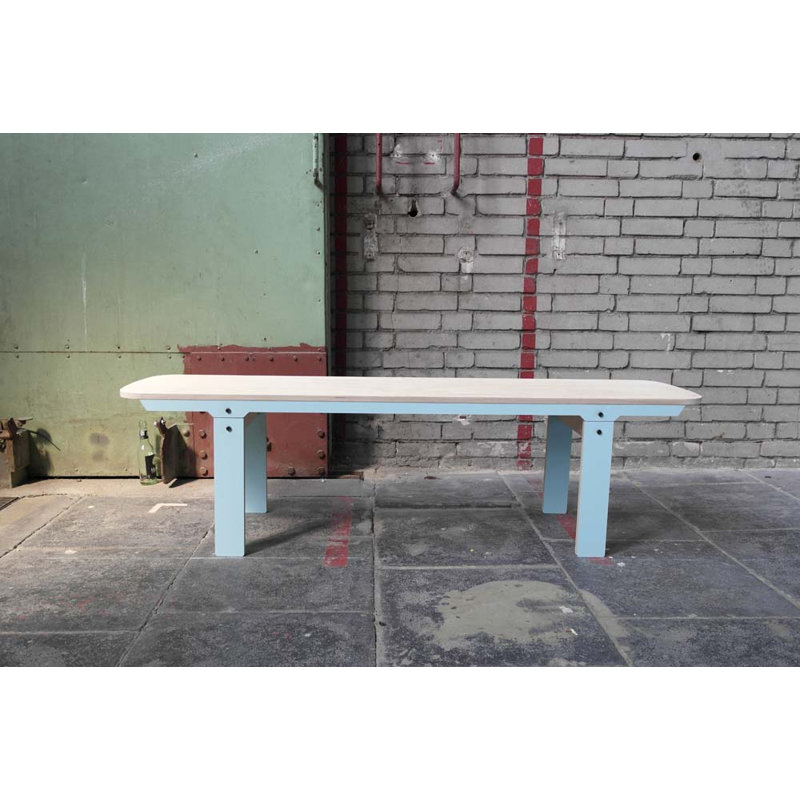 Giedi Upholstered Bench, Butterfly Blue, Medium