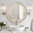 35.4 Inches Round Wall Mirror For Bathroom Vanity, Wooden Farmhouse Circle Mirrors For Bedroom, Entryway, Living Room, Kithenwash Edge Decorative Mirror For Home, Office-532372380