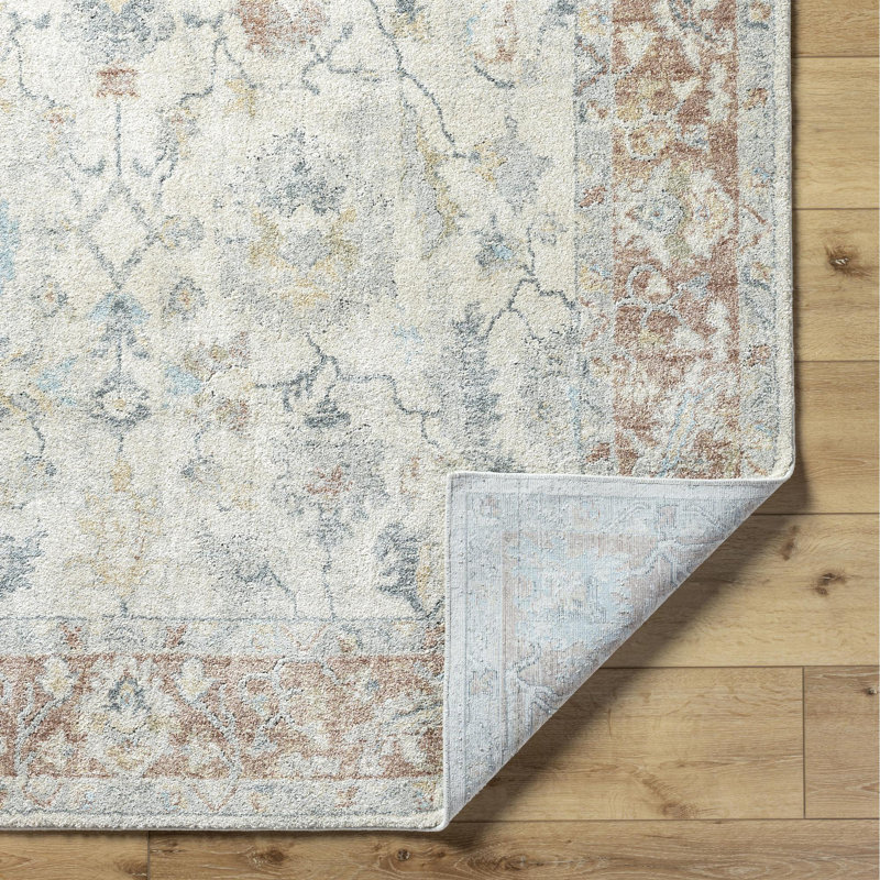 Tapis traditionnel tissé à la machine Amaurion, Rectangle 9 pi 2 po x 12 pi