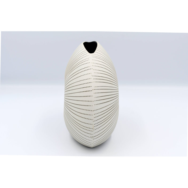 Vase de table Audres, H 6 po x l 7 po x P 3,5 po, Brun