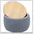 Round Storage Ottoman, 2 in 1 Function, Work as End table and Ottoman