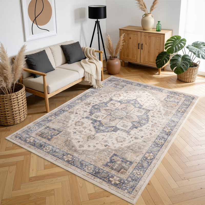 Eaglin D6DD072B00B440A6A63382F5C6921B46 Ivory Area Rug, 118" x 167"