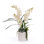 Real Touch White Cymbidium Orchid Arrangement in White Pot