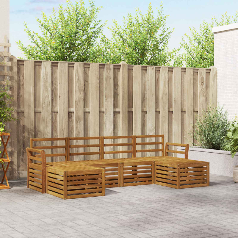 253cm Wide Patio Sectional Set