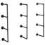 4 Piece Square Steel Floating Shelf